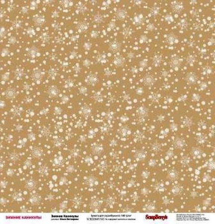 Papier do scrapbookingu dwustronny 30,5 x 30,5 cm HAPPY HOLIDAYS 9 szt. ScrapBerry`s